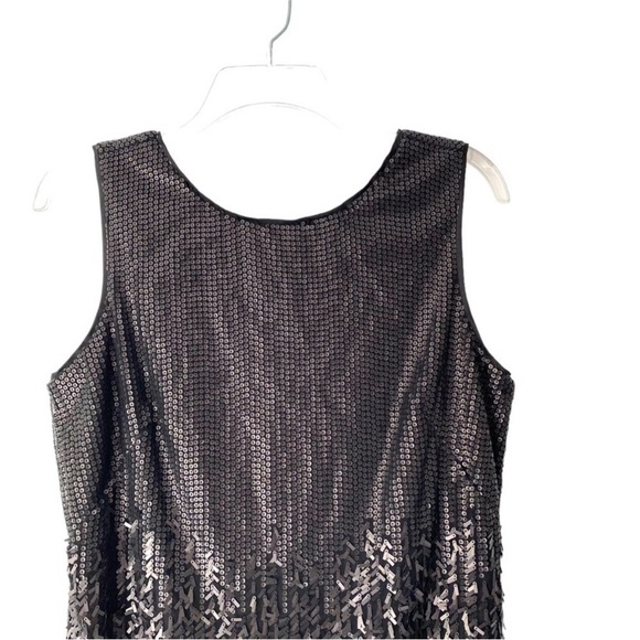 Jessica Simpson Sequin Feather Black Dress Party Cocktail size 10 NWTs - Picture 5 of 16